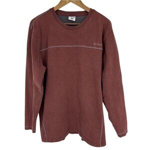 Columbia Mens Brown Long-Sleeve Crewneck Sweatshirt Size L